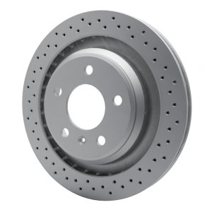 Pontiac Grand Prix Brake Rotor (1) - Rear - R1 Concepts - GeoSPEC Coated Rotor - Drilled - `05-`08